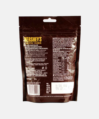 Hersheys Exotic Dark Californian Almonds Seasoned With Guava & Mexican Chili 90 Gm