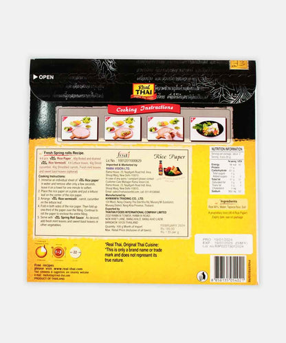 Real Thai Rice Paper 22 Cm 100 Gm
