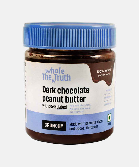 The Whole Truth Dark Chocolate Peanut Butter Crunchy 325 Gm