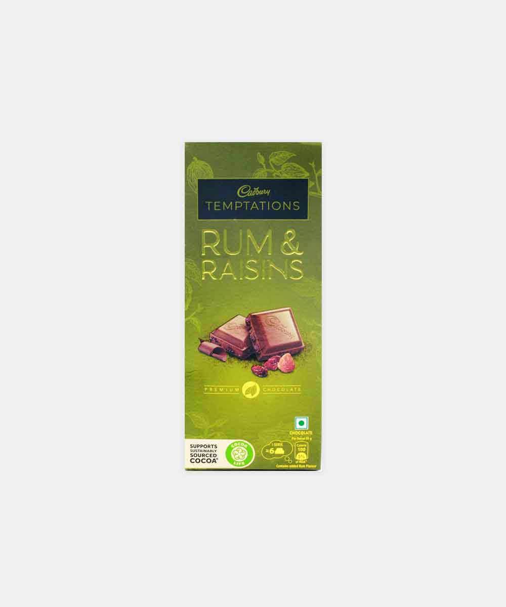 Cadbury Temptations Rum & Raisins 72 Gm