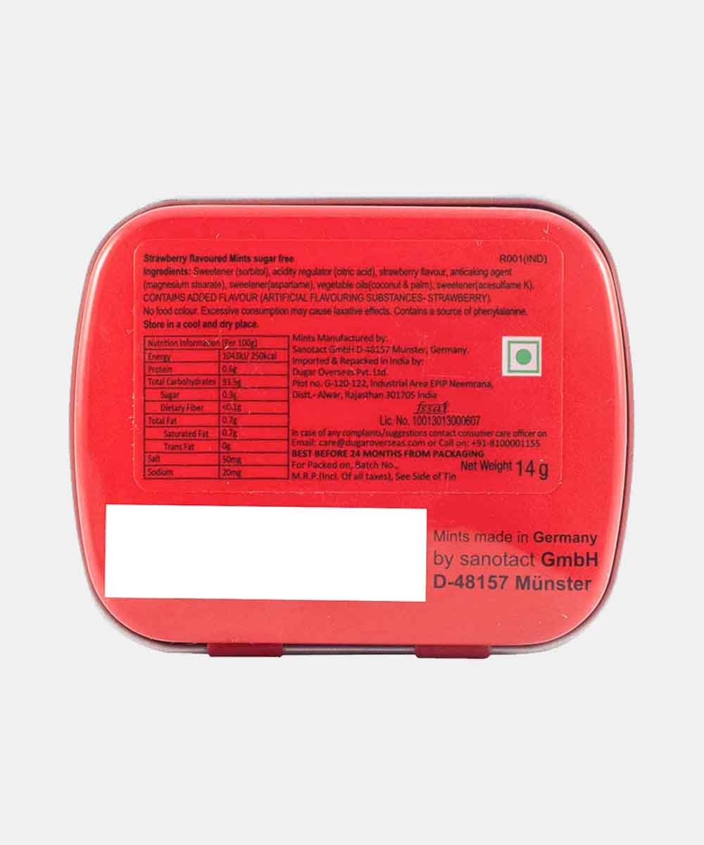 Impact Mints Sugar Free Strawberry Mints 14 Gm