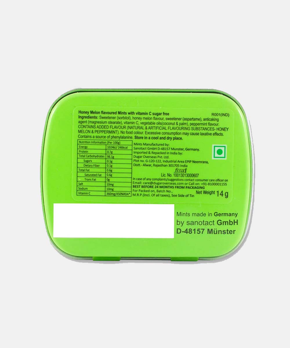 Impact Mints Sugar Free Honey Melon Mints 14 Gm