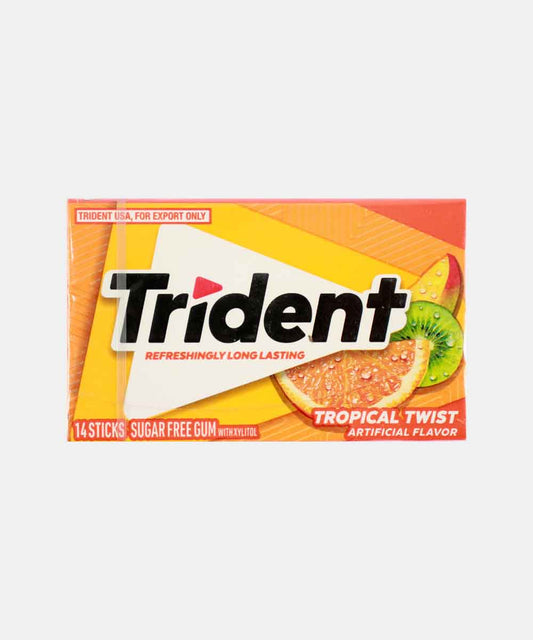 Trident Tropical Twist Sugar Free Chewing Gum 14 Stick