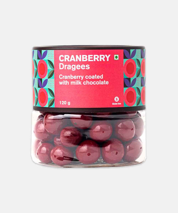 ENTISI CRANBERRY DRAGEES COATED WITH MILK CHOCOLATE 120 GM