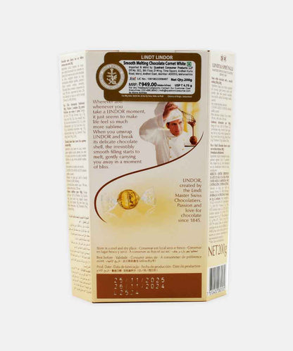 Lindt Lindor White Chocolate 200 Gm