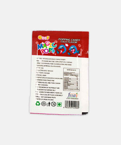 Magic Pops Popping Candy Cola Flavor 5.5 Gm