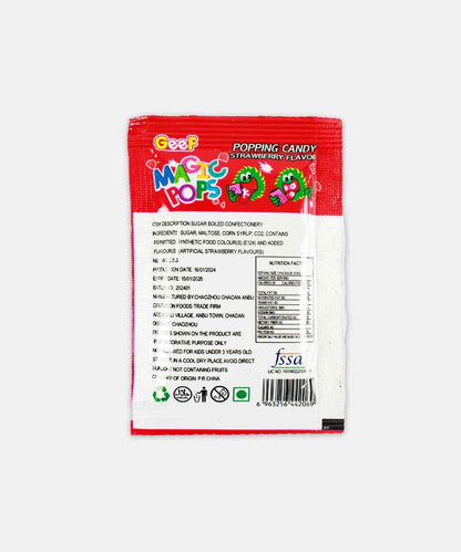 Magic Pops Popping Candy Strawberry Flavor 5.5 Gm