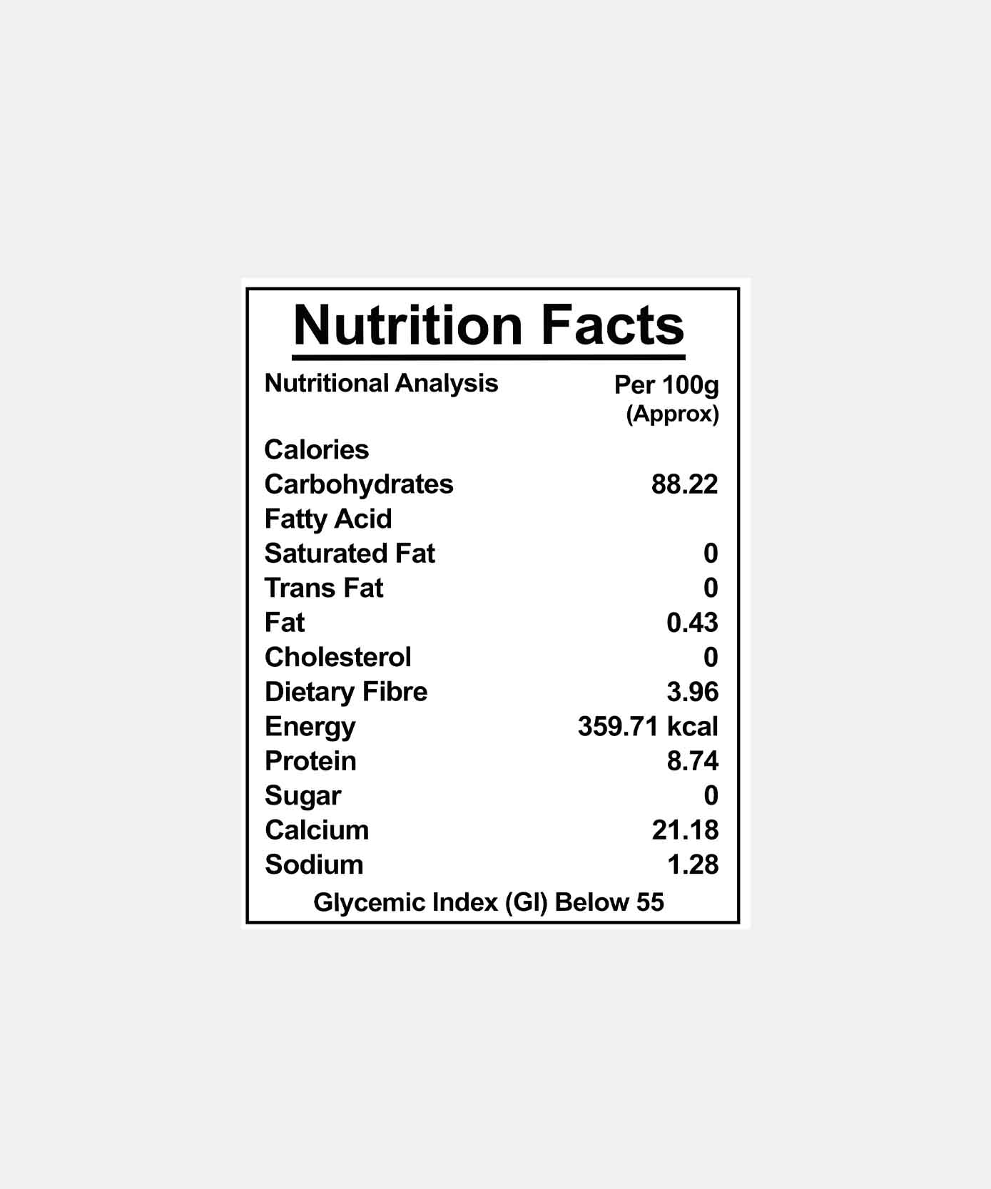 Low Gi Diabetic Rice 1 Kg