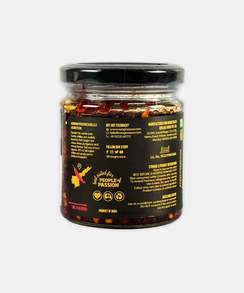 NAAGIN INDIAN SPICE ESSENTIALS CRISPY CHILLY OIL MILD 140 GM