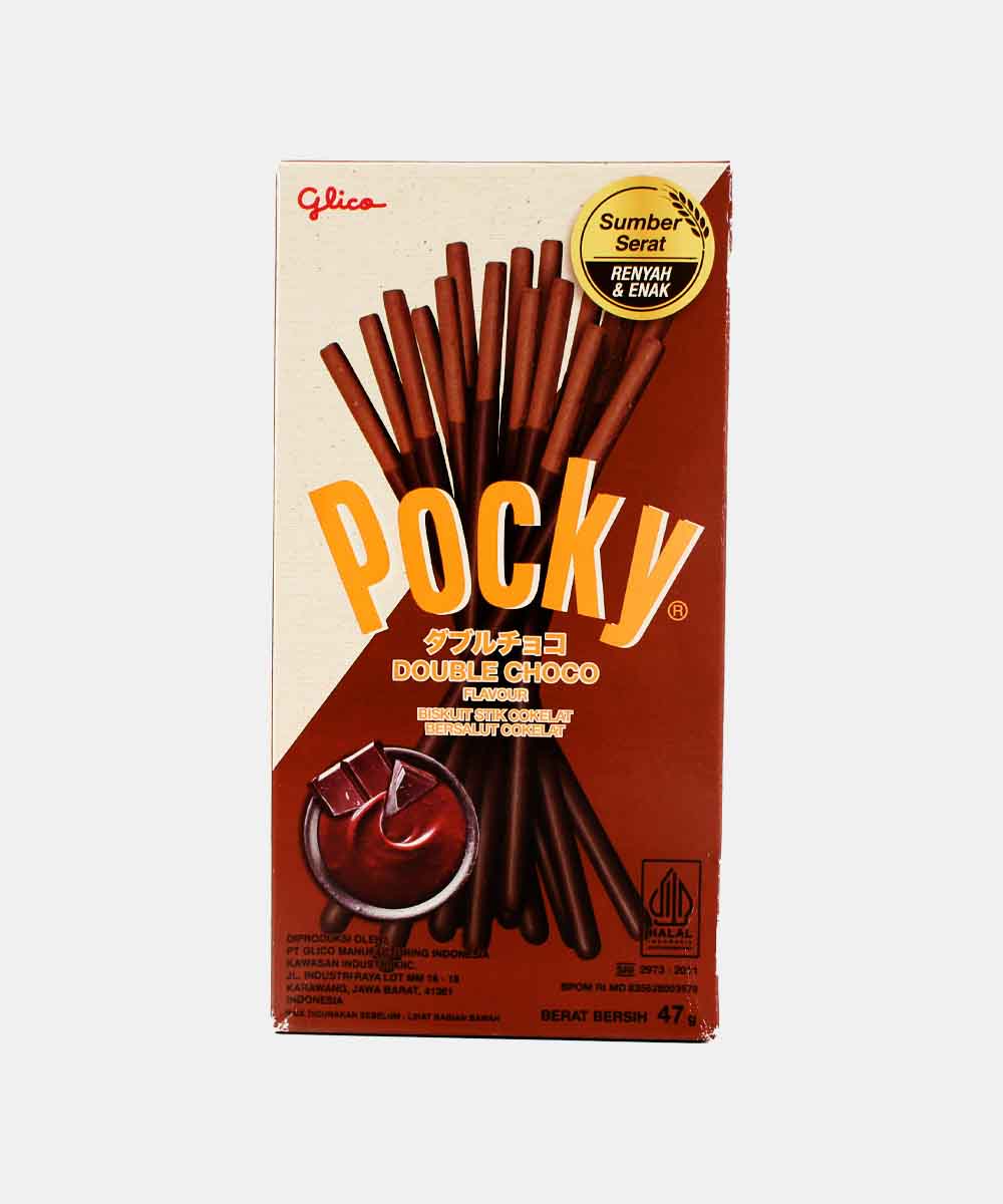 Pocky Double Choco Biscuit Stick 47 Gm