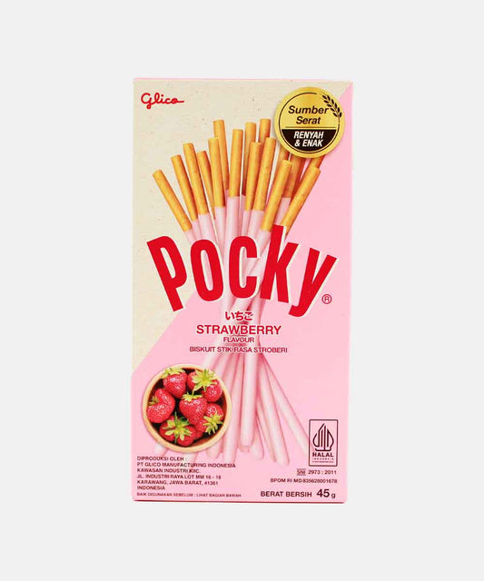 Pocky Strawberry Biscuit Stick 45 Gm