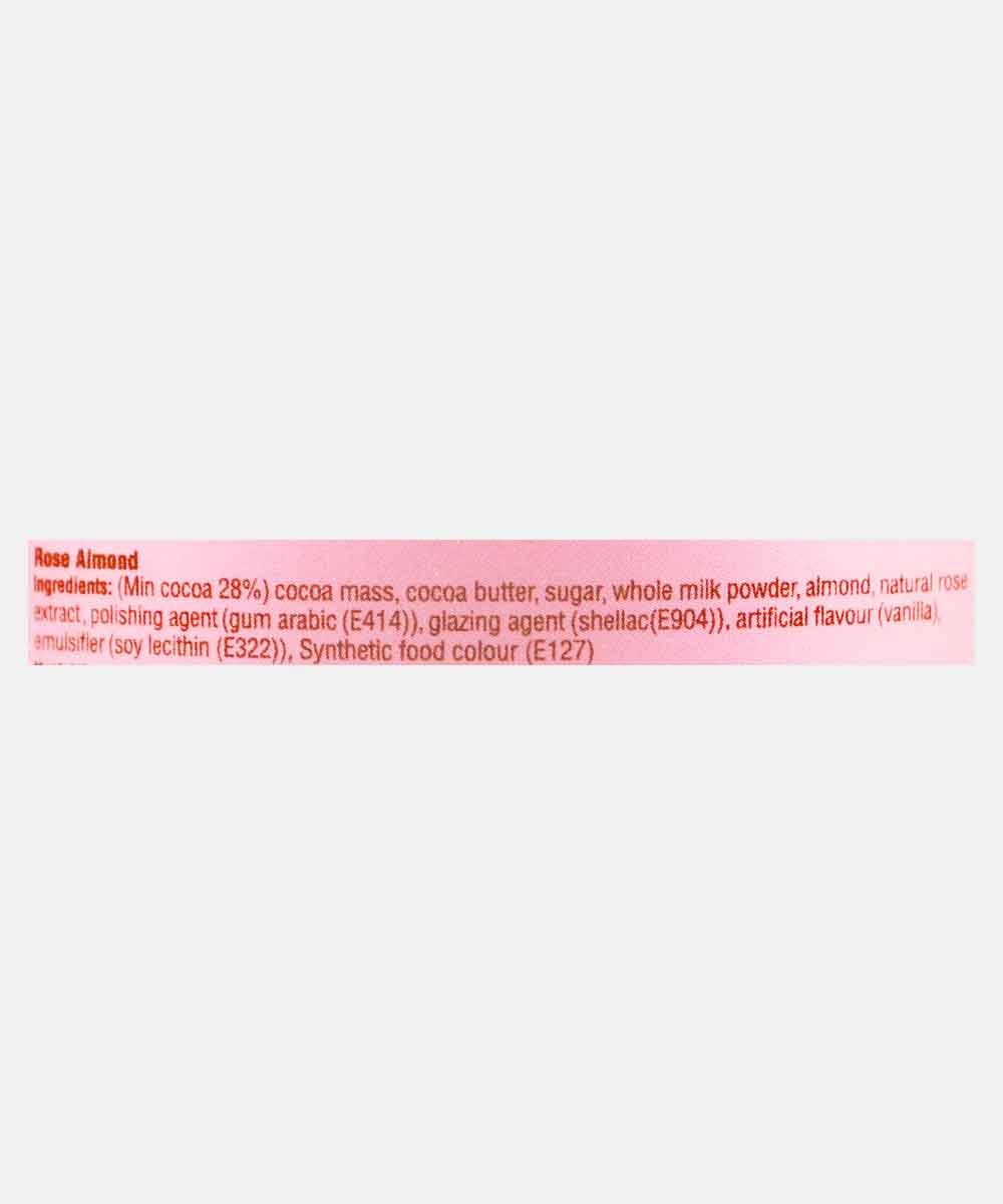 Entisi Rose Almond Dragees Almond Coated Rose Milk Chocolate 120 Gm