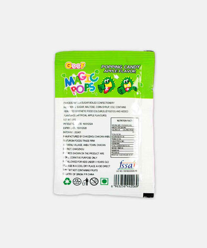 Magic Pops Popping Candy Green Apple Flavor 5.5 Gm