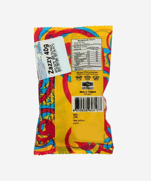 zazzy assorted fruit flavour candy 40 gm