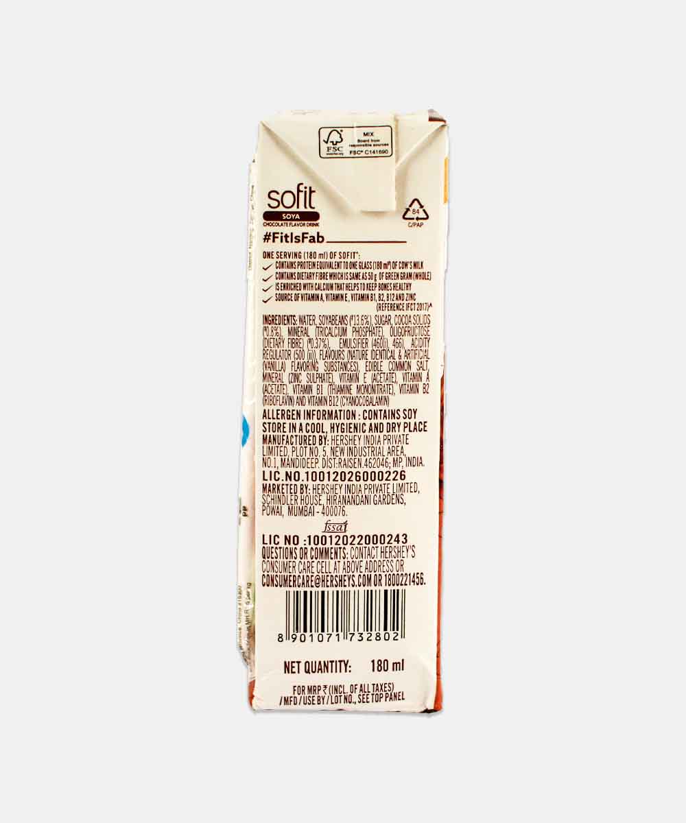 Sofit Soya Drink Chocolate Vegan 200 Gm