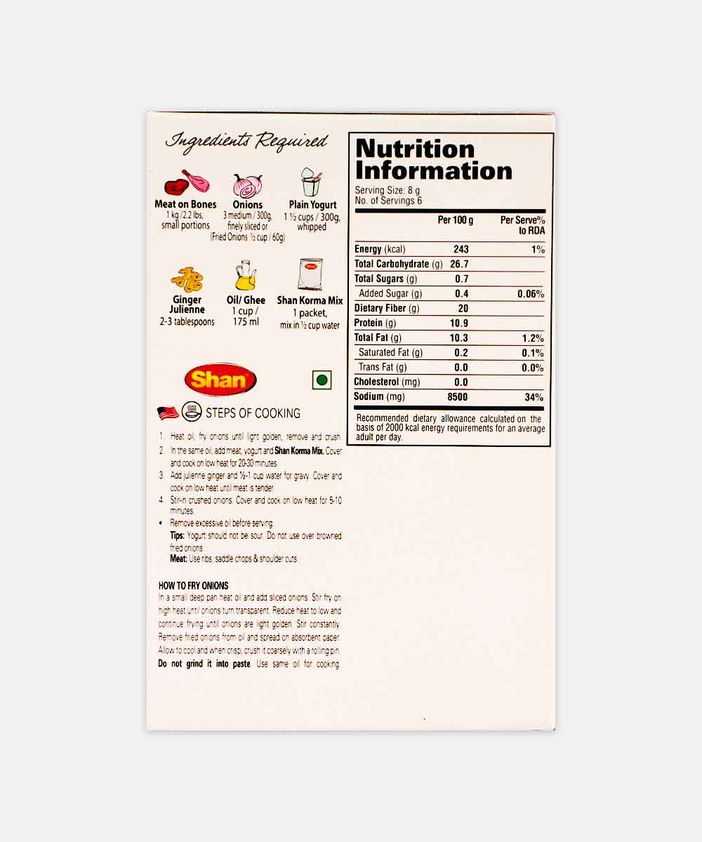 Shan Korma Masala 50 Gm