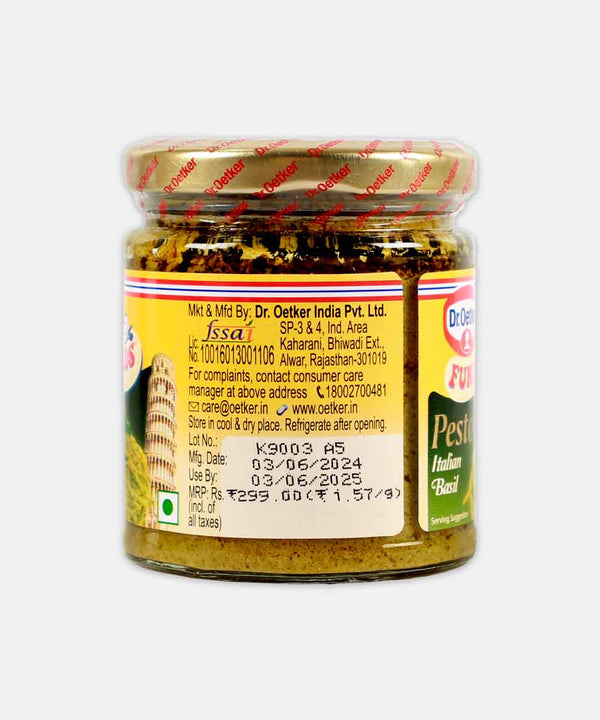 DR. OETKER FUNFOODS PESTO ITALIAN BASIL 190 GM