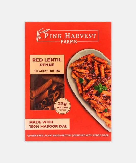 Pink Harvest Farms Red Lentill Gulten Free Penne 200 Gm