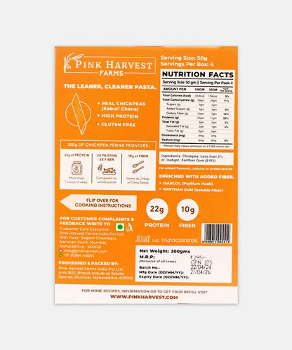 Pink Harvest Farms Chickpea Gluten Free Penne 200 Gm