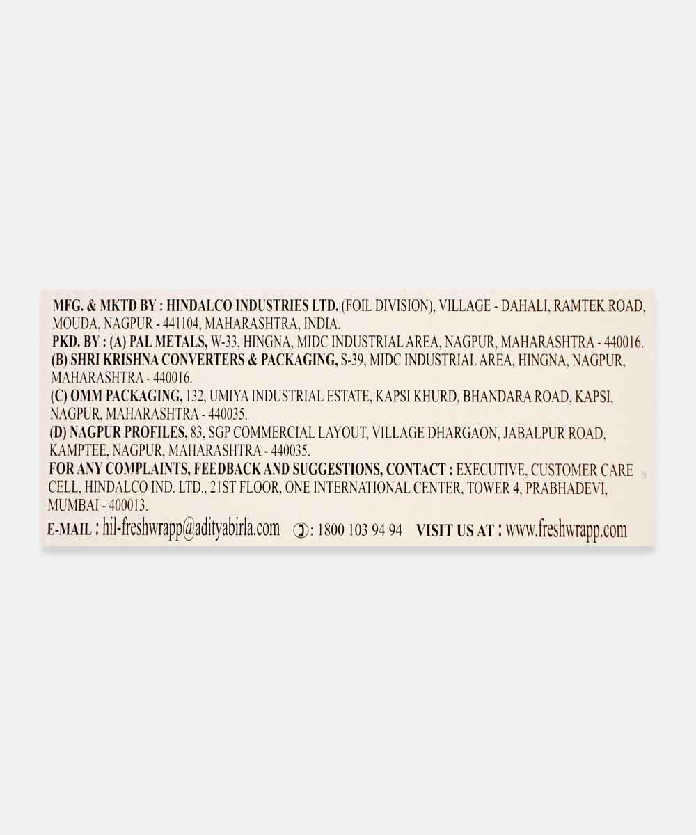 Hindalco Super Wrap Pure Aluminium Foil 72 Metres