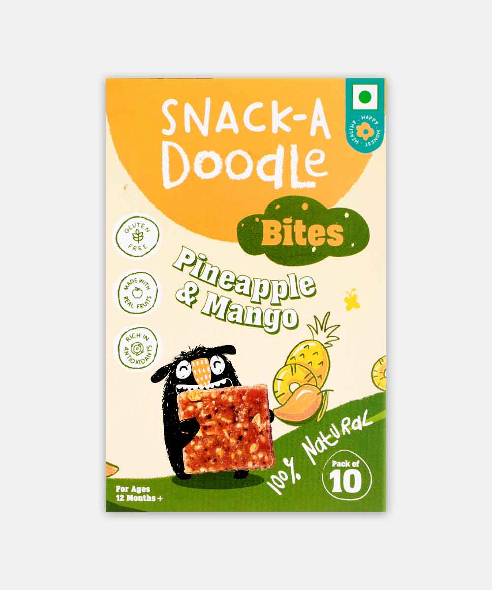 Snack-A Doodle Mango Pineapple Bites Cookies 150 Gm