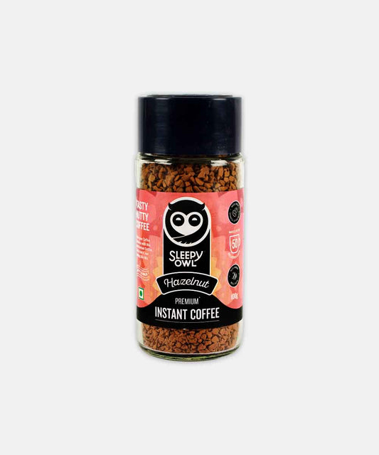 Sleepy Owl Hazelnut Instant Coffee 100 Gm