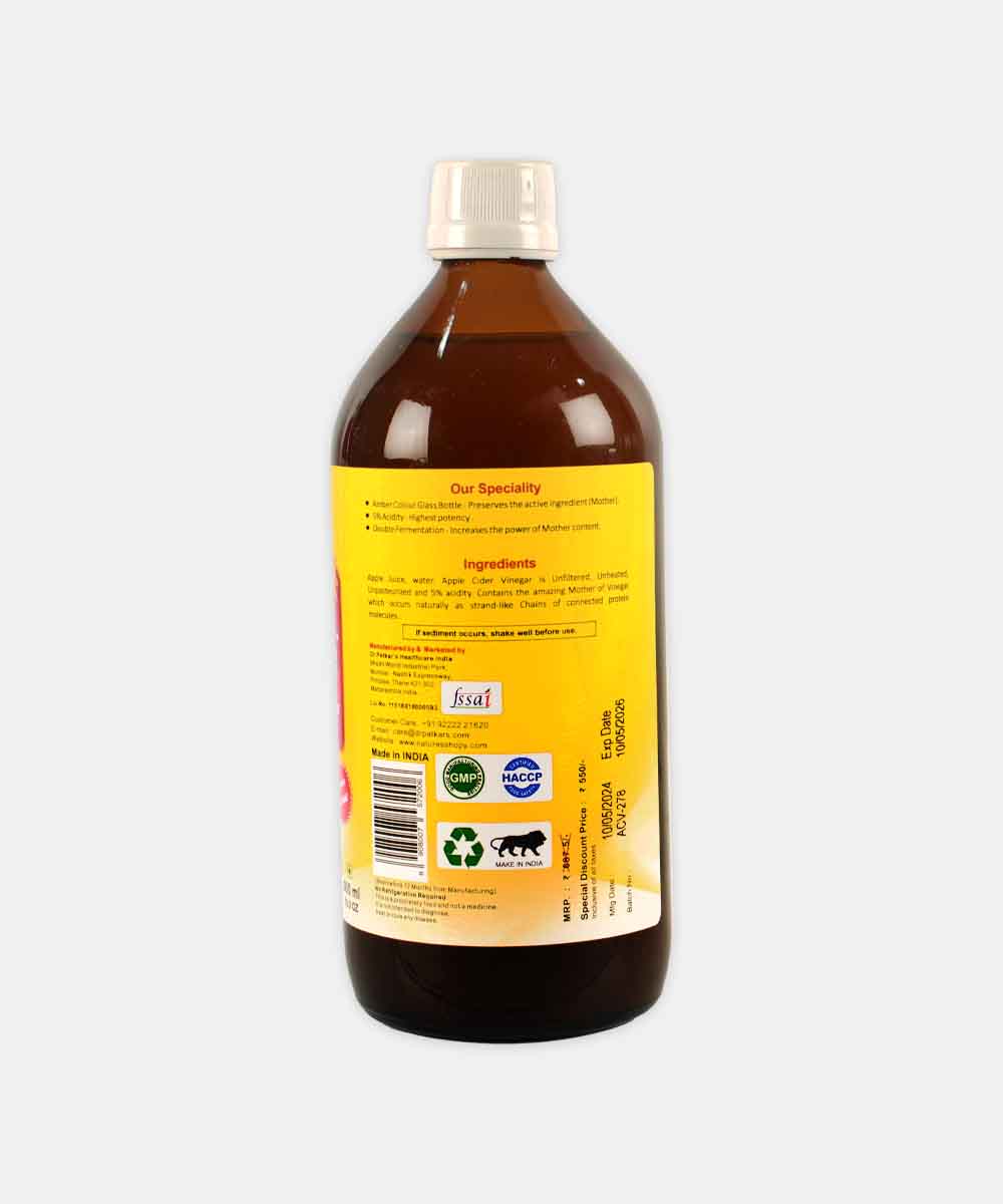 Dr Patkars Apple Cider Vinegar With Acv Mother 500 Gm