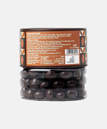 Entisi Cappuccino Dragees Roasted Coffee Been Coated Dark Chocolate 120 Gm