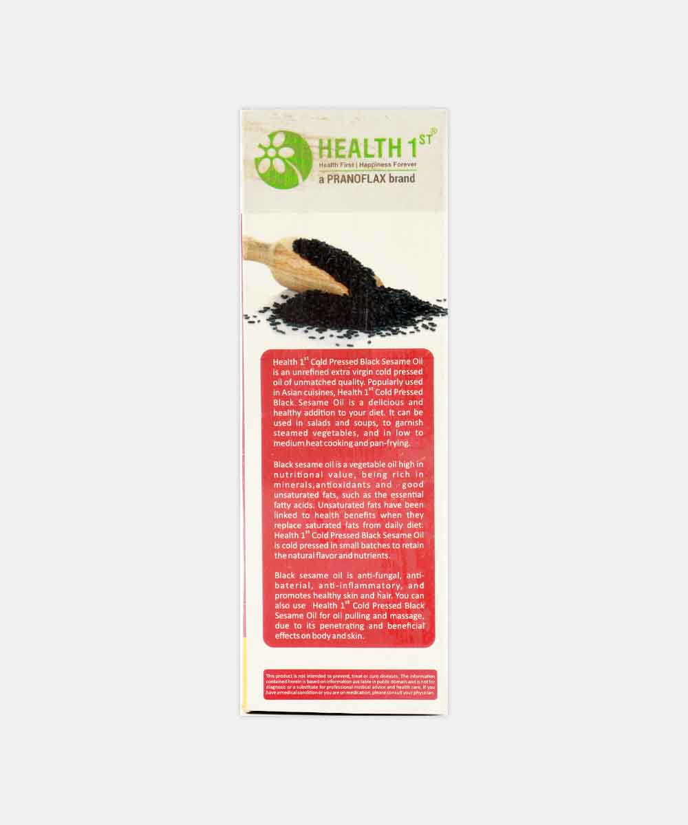 Health 1St Cold Pressed Black Sesame Oil 100 Ml