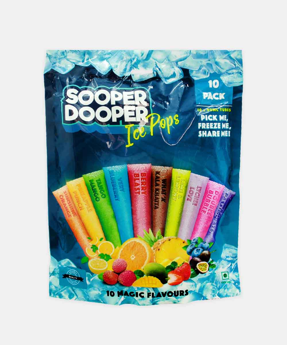 Sooper Dooper Ice Pops 10 Magic Flavours 10 Pc