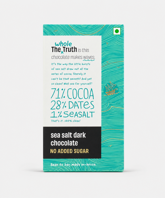 The Whole Truth Sea Salt Dark Chocolate No Added Sugar 80 Gm