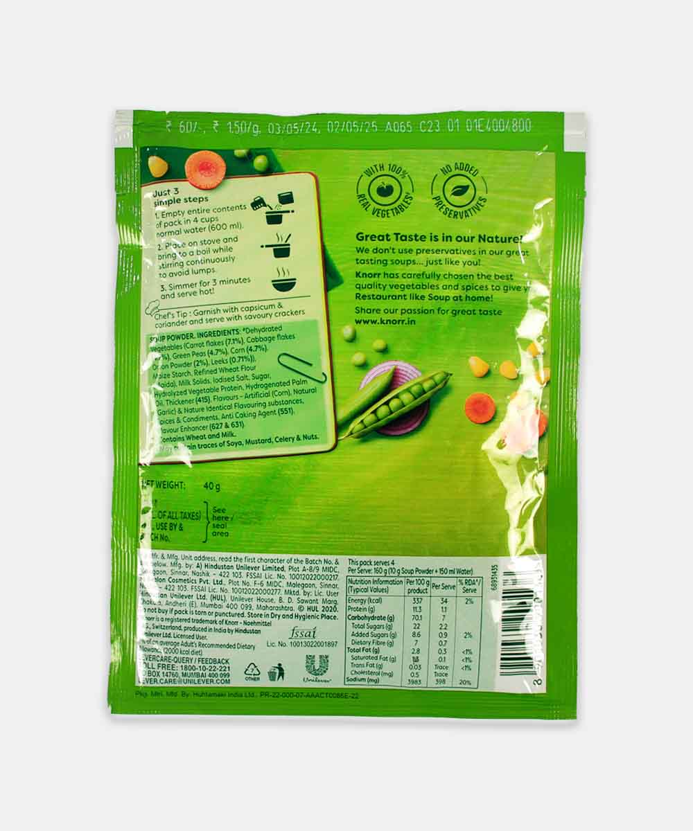 Knorr Mixed Vegetable Soup 40 Gm