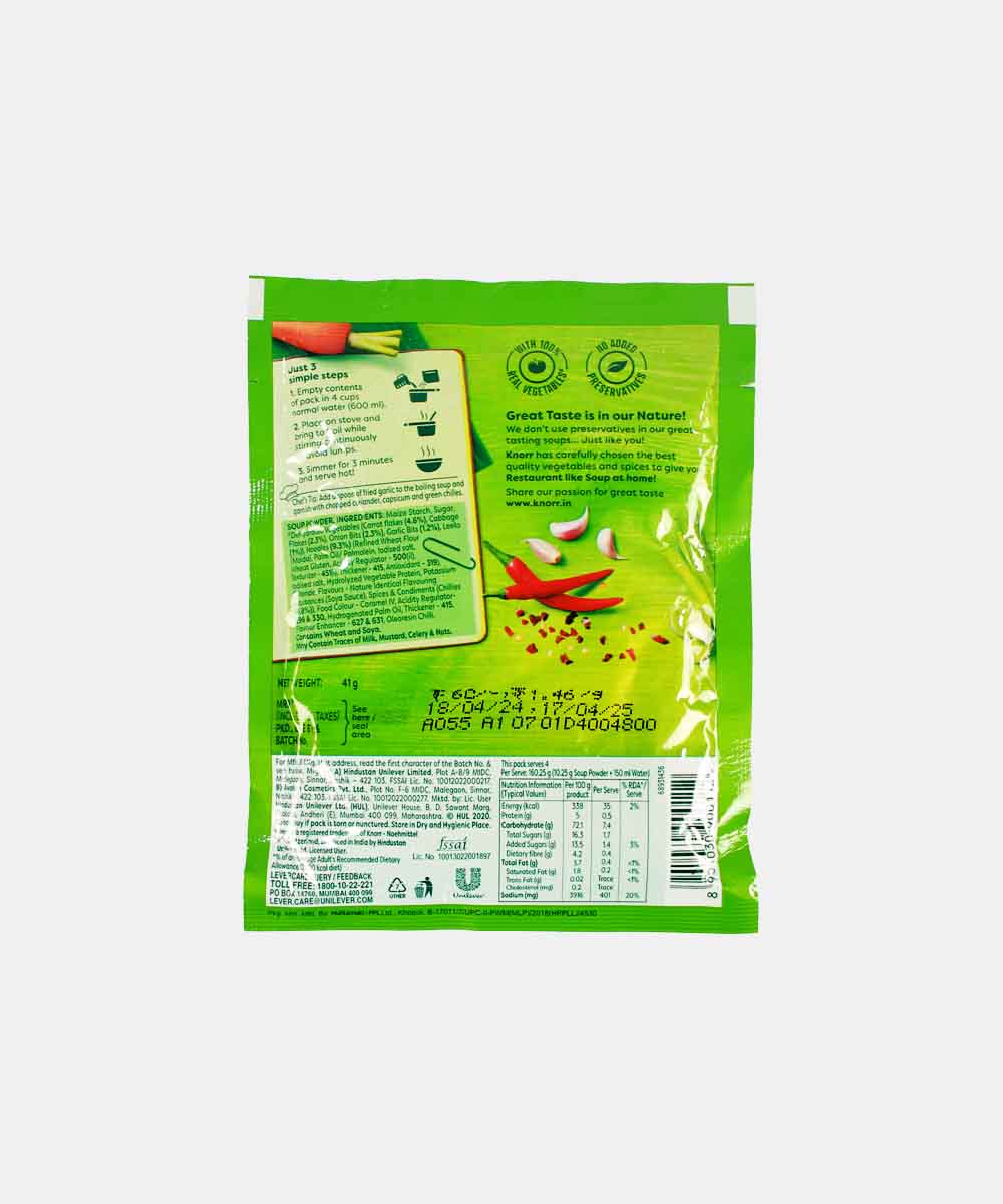 Knorr Hot & Sour Vegetable Soup 41 Gm