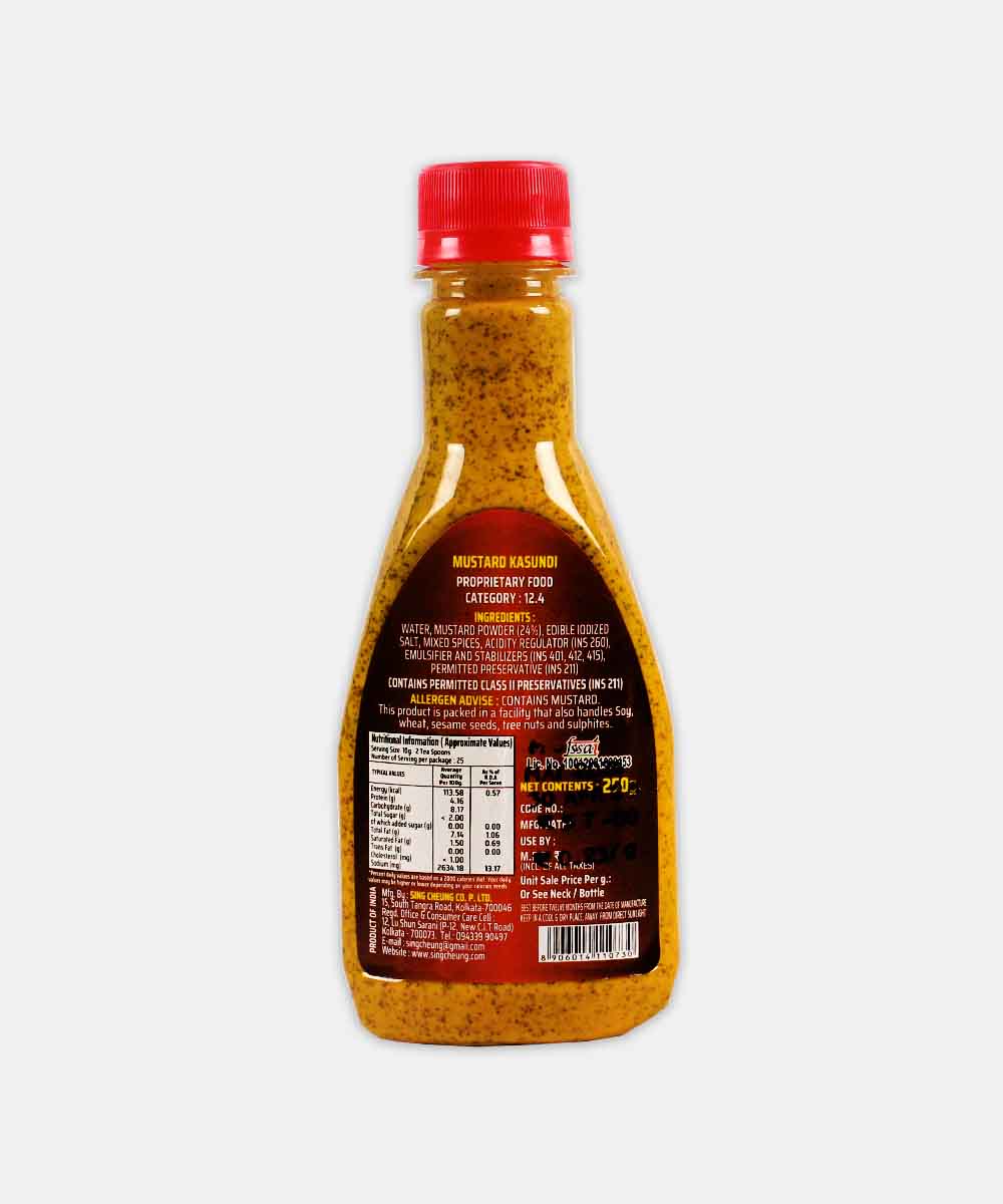 Sing Cheung Mustard Kasundi Mustard Sauce 250 Gm