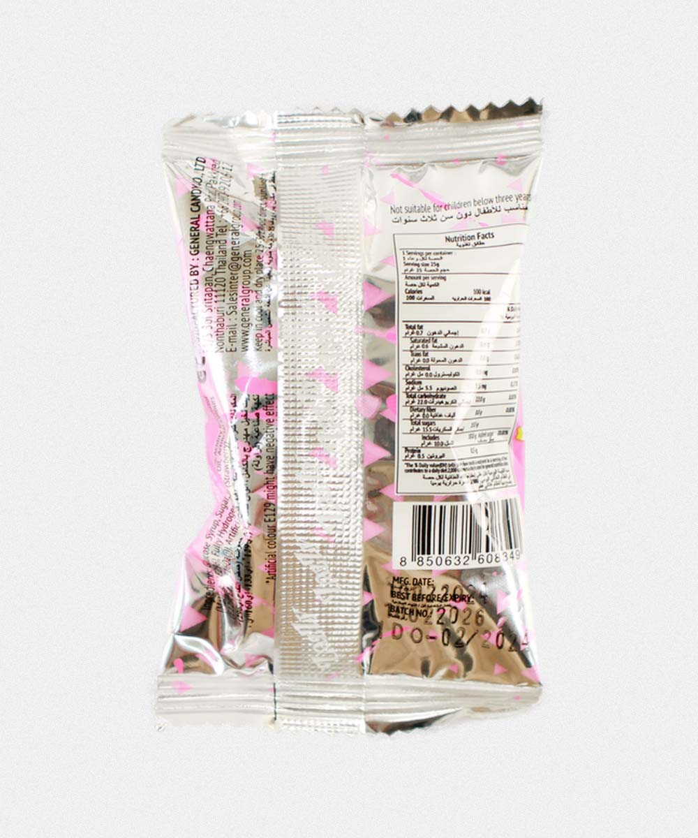 Zazzy Mini 4 Colours Licorice Candy Roll Strawberry Flavour 25 Gm