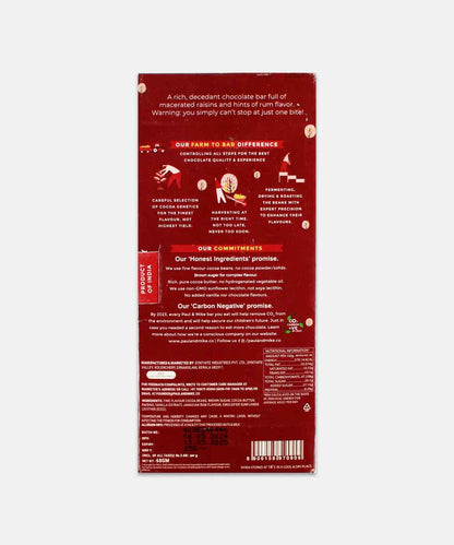 Paul And Mike Rum & Rummy Raisins 64% Dark Chocolate 68 Gm