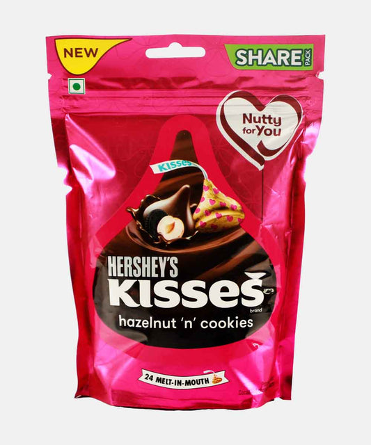 Hersheys Kisses Hazelnut N Cookies Chocolate 100.8 Gm