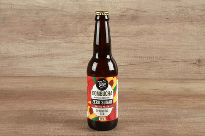 Toyo Kombucha Zero Sugar Sparkling Exotic Peach Tea 330 Ml