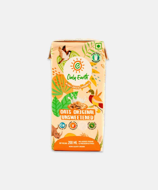 Only Earth Oats Original Unsweetened Milk 200 Ml