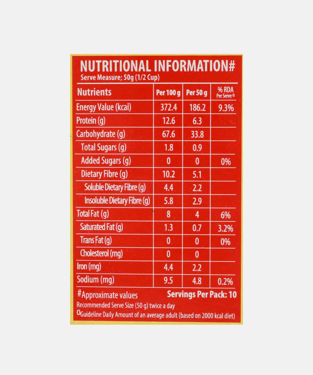 Bagrrys Oats Atta 500 Gm
