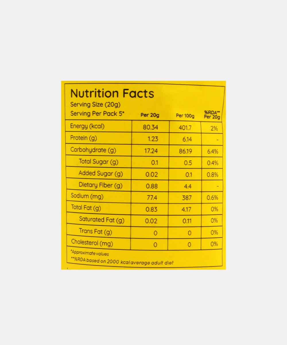 Natch Sesame Thai Rice Chips 100 Gm