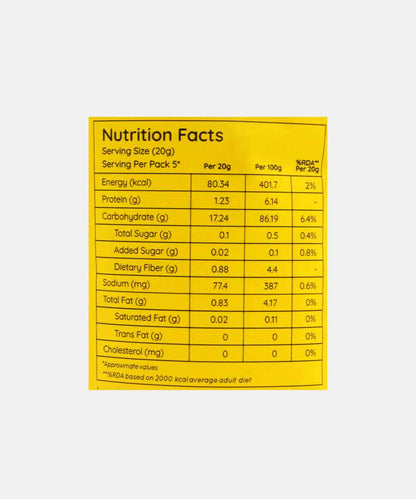 Natch Sesame Thai Rice Chips 100 Gm