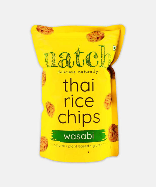 Natch Wasabi Thai Rice Chips 100 Gm