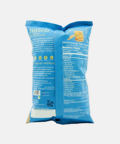 Natch Garlic & Herb Chickpea Popped Chips 55 Gm