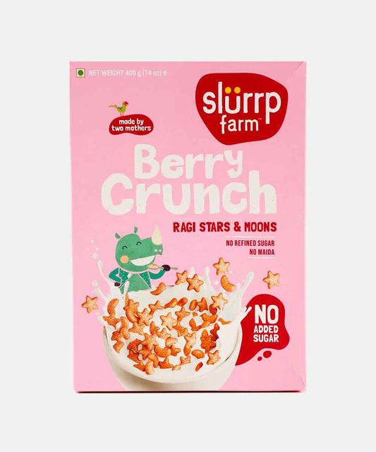 Slurrp Farm Berry Crunch Ragi Stars & Moons Celreals 400 Gm