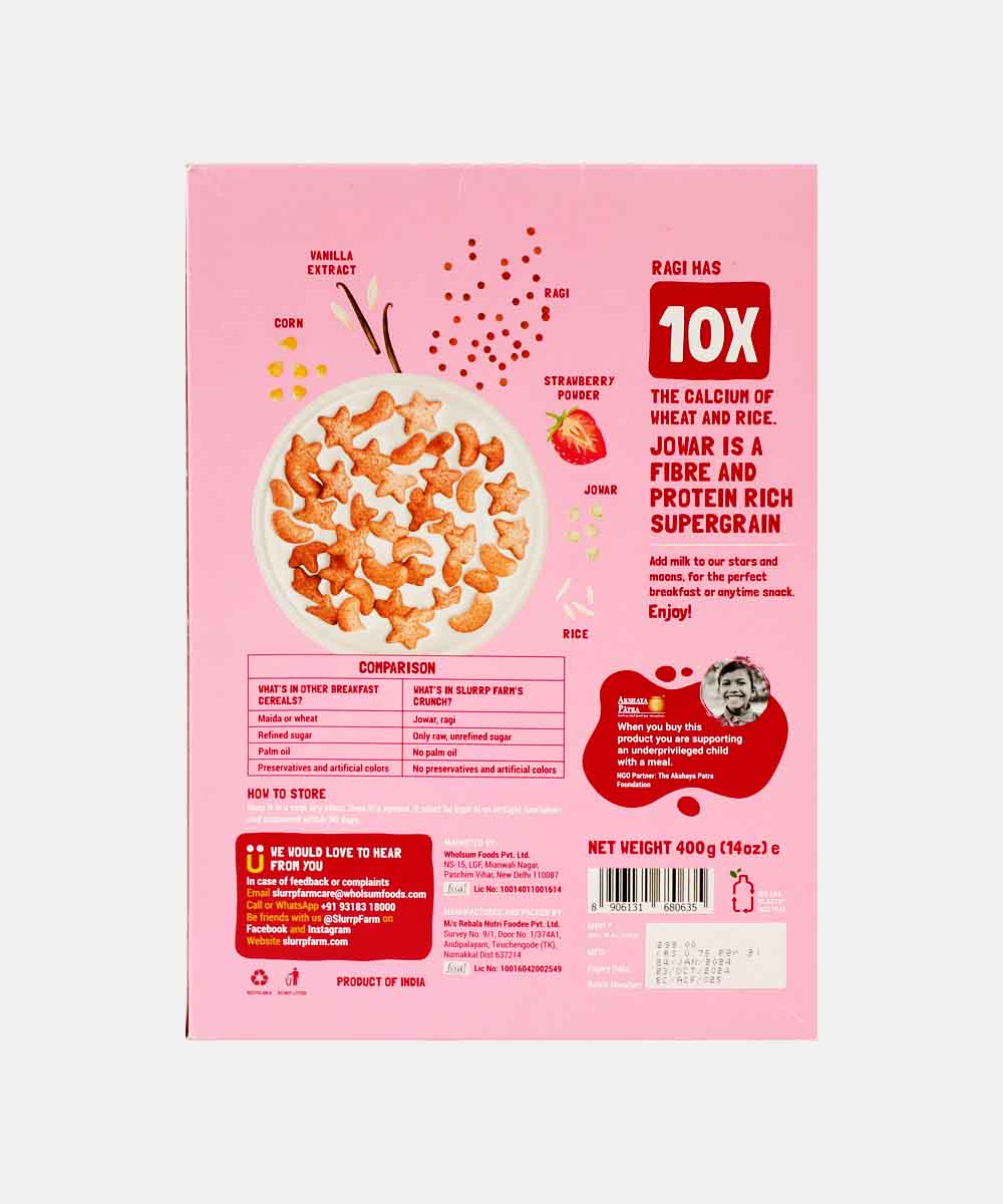 Slurrp Farm Berry Crunch Ragi Stars & Moons Celreals 400 Gm