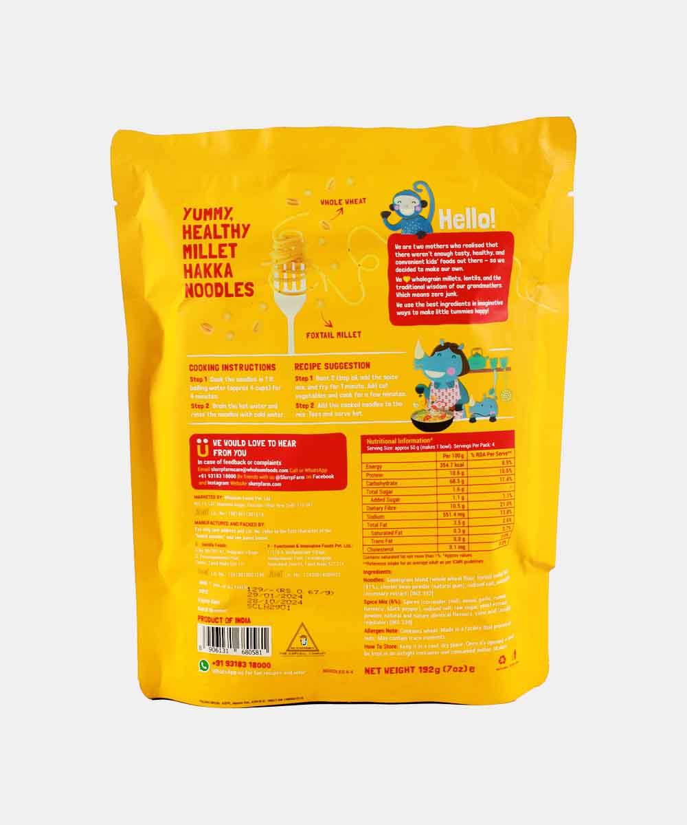 Slurrp Farm Classic Masala Millet Noodles 192 Gm