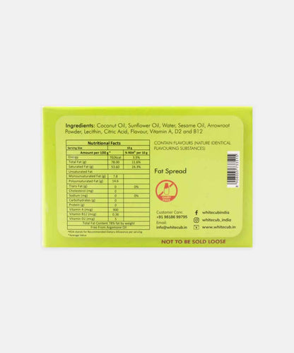 White Cub Plant Based Better Smooth & Creamy White & Unsalted 200 Gm