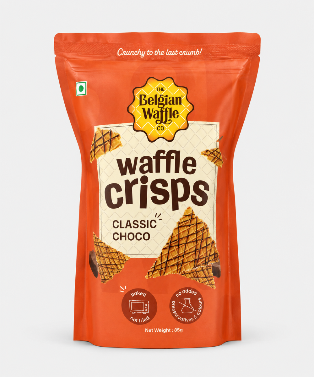 The Belgian Waffle Co Waffle Crisps Classiv Choco Flavour 85 Gm