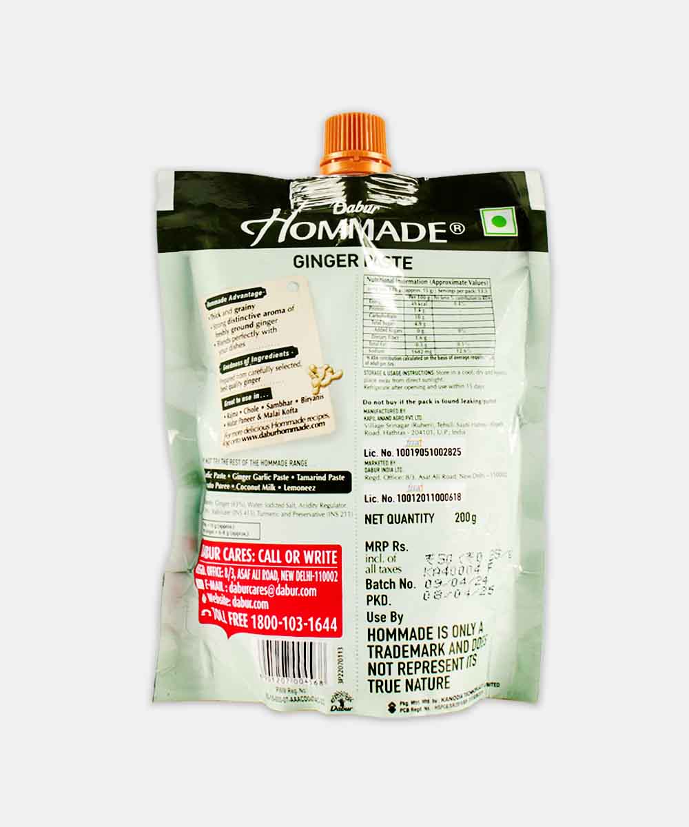 Dabur Hommade Ginger Paste 200 Gm